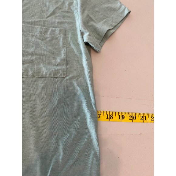 Free Fly Short Sleeve Sage T-Shirt Dress With Pockets Small - Picture 10 of 12